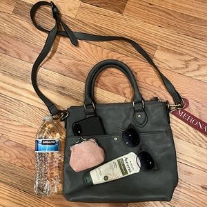NWT Merona Grey Crossbody purse